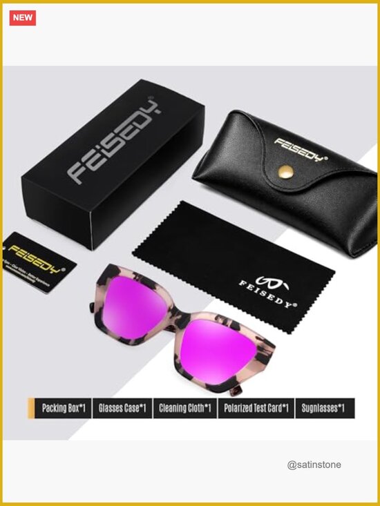 Polarized Cat Eye Sunglasses UV400 Protection for Driving Daily Wear